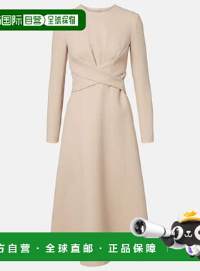 1h可退 香港直邮EMILIA WICKSTEAD 女士 Elta crêpe 羊毛中长连