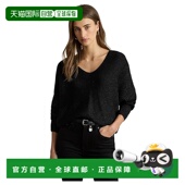 金属感罗纹针织蝙蝠袖 1h可退 Lauren 女士 香港直邮Lauren Ralph