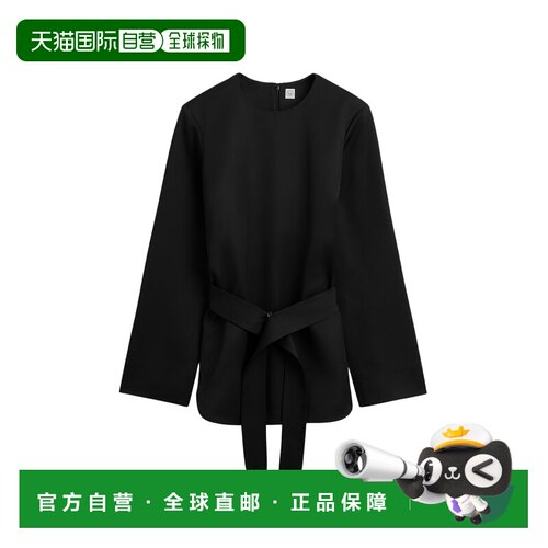 1h可退 香港直邮TOTEME 女士T恤 263WRT0763FB0671001 AW2026 黑