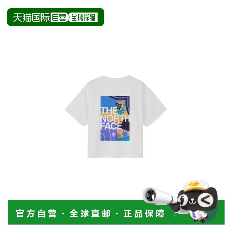 日本直邮北面THE NORTH FACE儿童速干T恤 印花图案短袖抗菌除臭图片