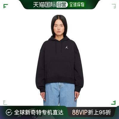 香港直邮潮奢 Nike 耐克 女士黑色 Brooklyn 连帽衫