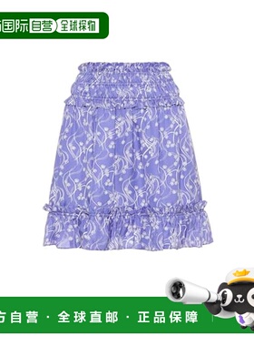 1h可退 香港直邮kenzo 高田贤三 女士 印花迷你半身裙 000982