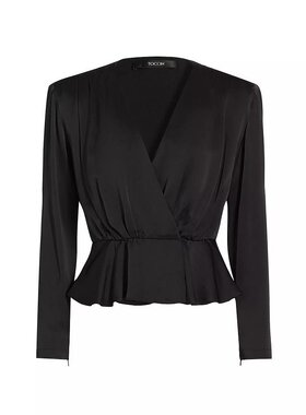 美国直邮Toccin Adeline 长袖斜领上衣 女士精品T恤