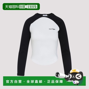 撞色T恤 1h可退 ROUND 女士 325JTS228JS0203 香港直邮Courreges