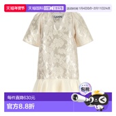 香港直邮GANNI Cloque 甘尼 1h可退 女士 Satin 迷你连衣裙 A10