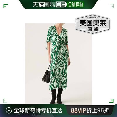 ba&shba&shTherence Midi Dress In Green/white green/white