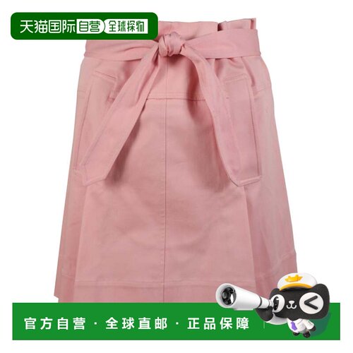 自营ferragamoBelted Mini Skirt - pink 美国奥莱直发