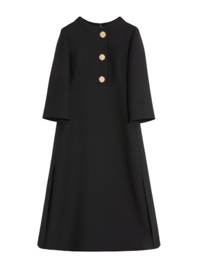 VALENTINO 女士连衣裙 BVAEU51CF0NO AW2025 黑色