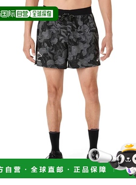 香港直邮ASICS Fujitrail 全身印花5英寸短裤 中性