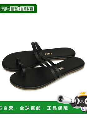 日本直邮Tkees女士休闲鞋平底露趾透气防滑耐磨舒适外穿舒适舒适