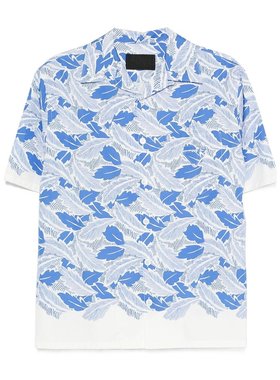 PRADA 男士衬衫 UCS41416YLSUMOF0013 SS2025 蓝色