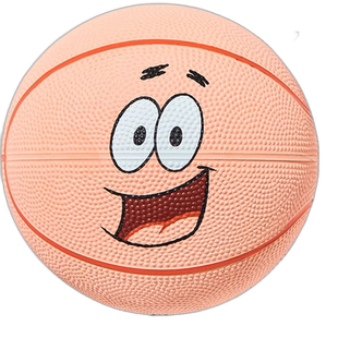 自营｜Spalding  儿童帕特里克星微笑橡胶篮球 65-234J真皮