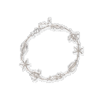 自营Ross-Simons 纯银 Sealife 脚链 - 10 英寸 【美国奥莱】直发