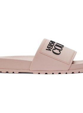 美国直邮Versace Jeans Couture 紫色徽标拖鞋