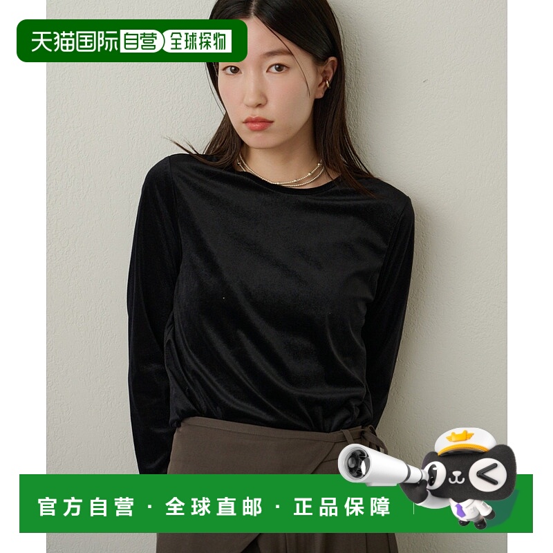 1h可退 日本直邮Omekashi 女装 透感丝绒长款T恤 OMS1052106A0008