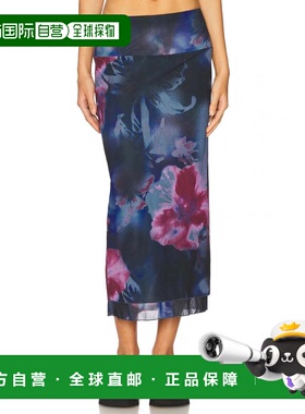 自营Free People Sunset Mesh Maxi Skirt Women's  Night Combo