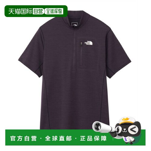 日本直邮The North Face 短袖T恤 男款 速干拉链翻领衫 NT12602-E