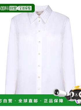香港直邮TORY BURCH 女士衬衫 163363100 AW2024 白色 Long sleev