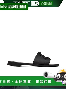 香港直邮MONCLER 女士凉鞋 J109B4C00130M4095999 CO 黑色 露趾拖