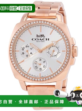 自营Coach Women's Boyfriend Silver Dial Watch - silver 美国