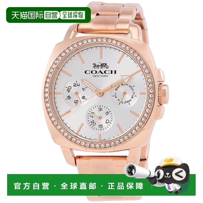 自营Coach Women's Boyfriend Silver Dial Watch - silver 美国