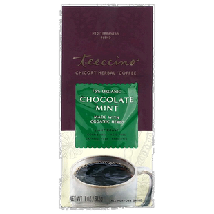 香港直邮Teeccino,有机菊苣草本“咖啡”,巧克力薄荷,轻度烘焙1