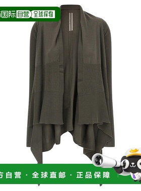 香港直邮RICK OWENS 女士针织毛衣 RP02E4642M34 AW2025 灰色开衫