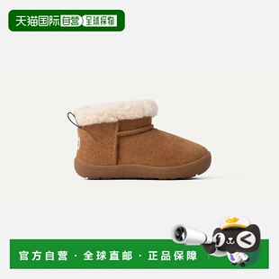 自营欧洲直邮UGG 儿童栗色靴子
