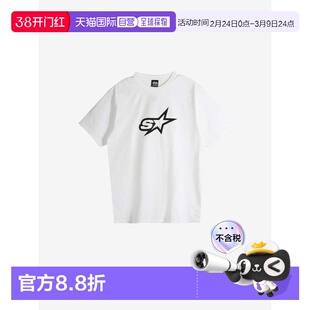 Stussy SPEEDWAY TEE 五角星印花圆领短袖T恤 男女同款