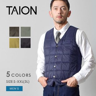 日本直邮taion 男士羽绒夹克速干保暖百搭夹克背心TAION-003