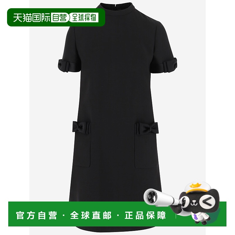 1h可退 香港直邮VALENTINO 女士连衣裙 7B3VAFH61CF0NO AW2025 黑