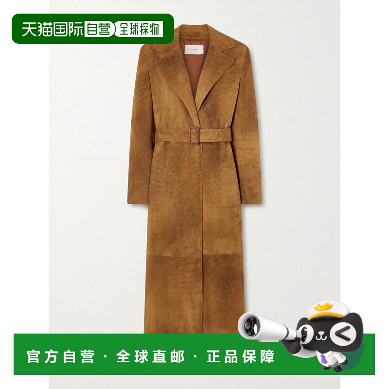 1h可退 香港直邮The Row 女士 Raisa 束带绒面革风衣 10509L816