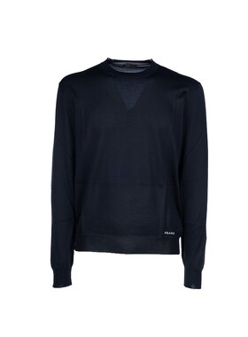 PRADA 男士针织毛衣 UMB92716AIF0008 SS2025 蓝色