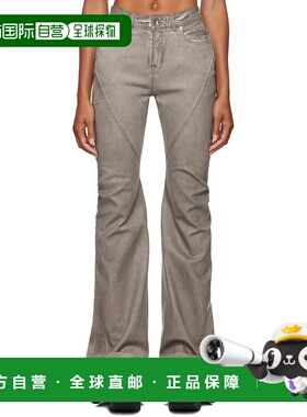 香港直邮Rick Owens Drkshdw 斜裁喇叭裤牛仔裤 DS02D2302HSCF