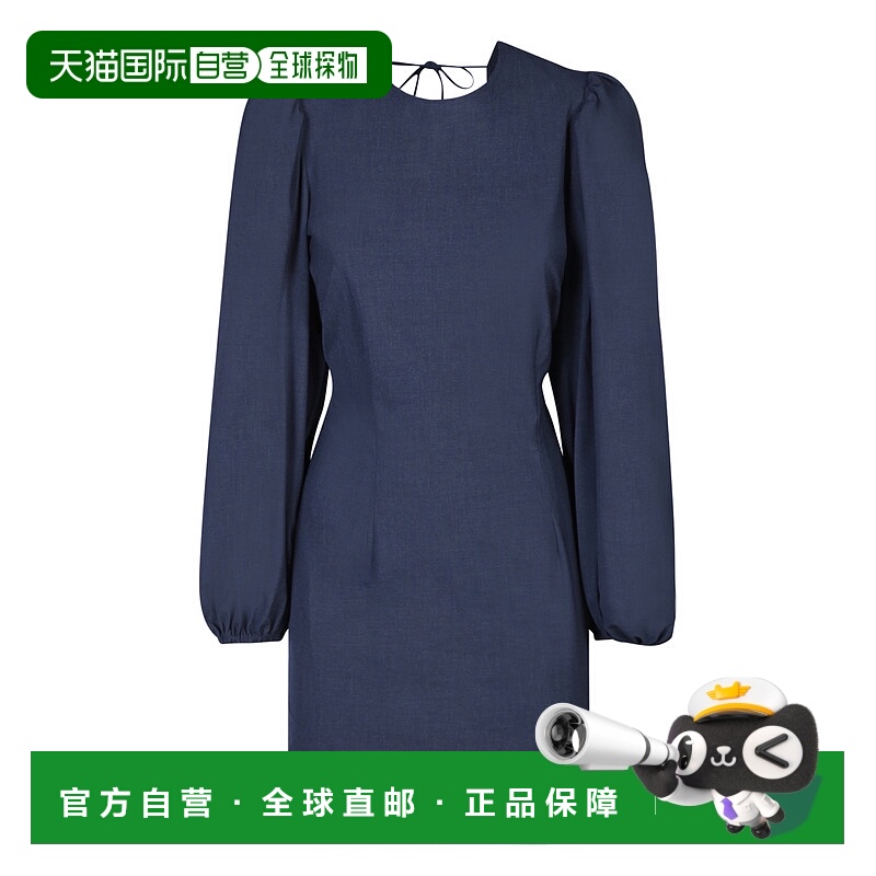 香港直邮GANNI 女士半身裙 F8500683 AW2023 黑色 Open back mini