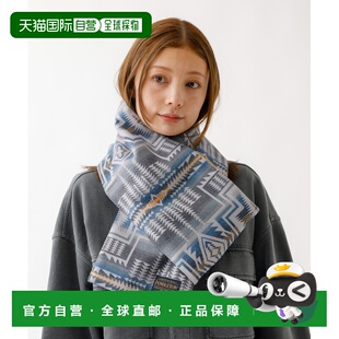 1h可退 日本直邮PENDLETON 男女同款 舒适法兰绒格纹围巾 柔软保