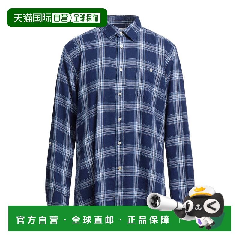 1h可退 香港直邮barbour 巴伯尔 男士 格纹衬衫 blue蓝色 舒适时,男装,衬衫,淘宝优惠券,粉丝福利购,淘宝优惠卷