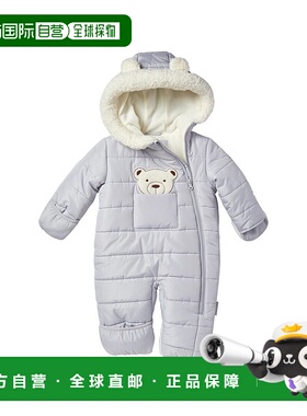 自营Wippette 3D Bear Applique Pram - grey 美国奥莱直发