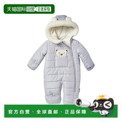 自营Wippette 3D Bear Applique Pram - grey 美国奥莱直发