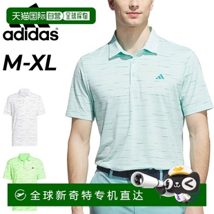 短袖 高尔夫服装 日本直邮阿迪达斯polo衫 男士 adidas GOLF印花网眼