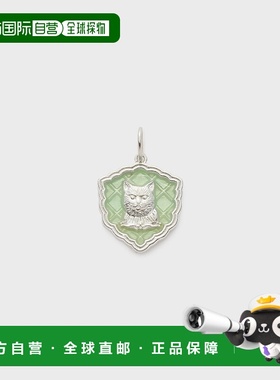 1h可退 日本直邮NOJESS 女士 猫咪造型银饰 树脂点彩 双面设计吊