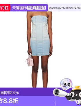 香港直邮Amiri MA Bustier 牛仔连衣裙 AWDNRS1004包臀裙