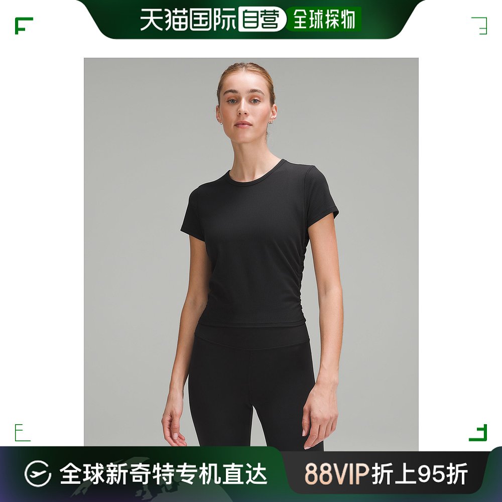 日潮跑腿Lululemon All It Takes短袖T恤休闲舒适百搭LW3GNAS