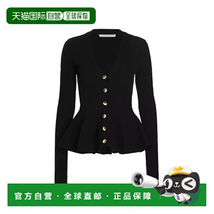 Jason Collection V领褶边开衫 毛衣 1h可退 女装 美国直邮