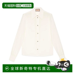 女士 25春夏 歐洲直郵GUCCI 9154 761896 ZAPJ7 長袖 古馳 襯衫 雙