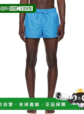 1h可退 香港直邮Versace 范思哲 男士 蓝色 Embroidered Medusa