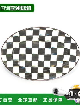 1h可退 【美国直邮】MacKenzie Childs 大号 Courtly Check 椭圆