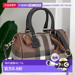 日本直邮BURBERRY博柏利手提包灰色女士经典大牌简约风时尚新款送