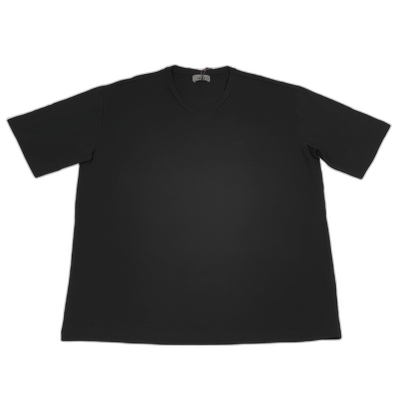 自营 Bally 6301170 男士黑色棉质 V 领徽标 T 恤 - 黑色 美国奥