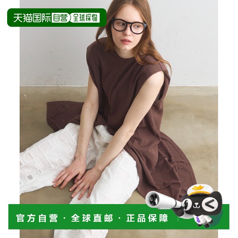 日本直邮Crisp 女装 纯棉落肩设计连衣裙 c2k3852b图片